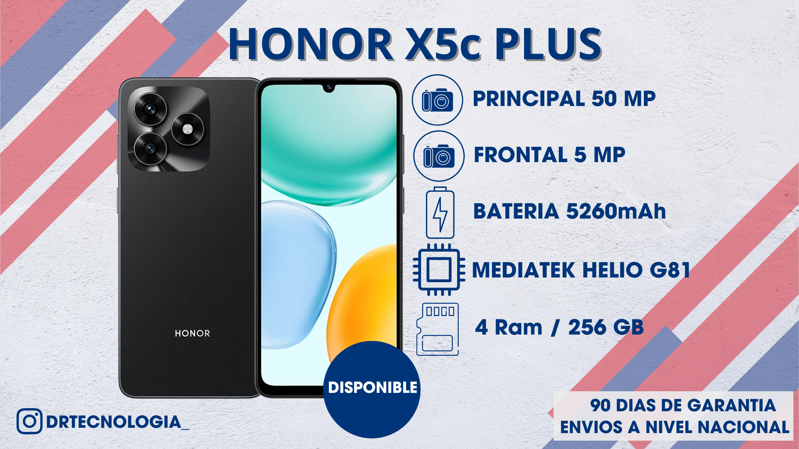TELEFONO HONOR X5C PLUS 4/256GB